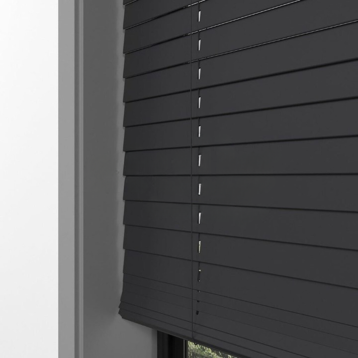 25mm Anthracite Basswood Blinds
