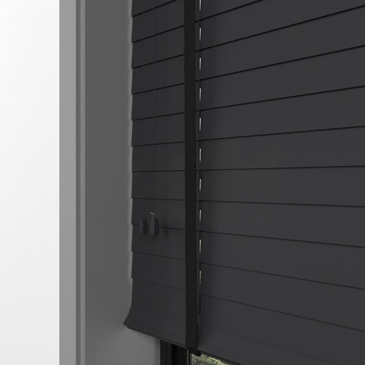 35mm Anthracite Basswood Blinds