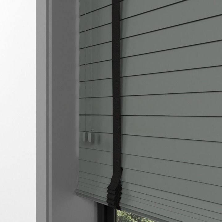 50mm Anthracite Farywood Blinds