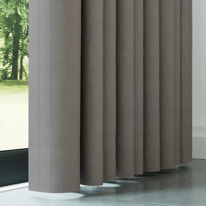Stone Grey Thermal Insulated Blackout Curtains