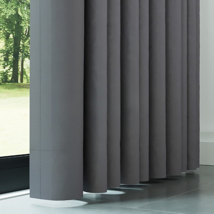 Medium Grey Thermal Insulated Blackout Curtains