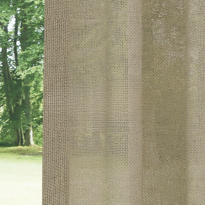Begie Shimmering Plain Sheer Curtain
