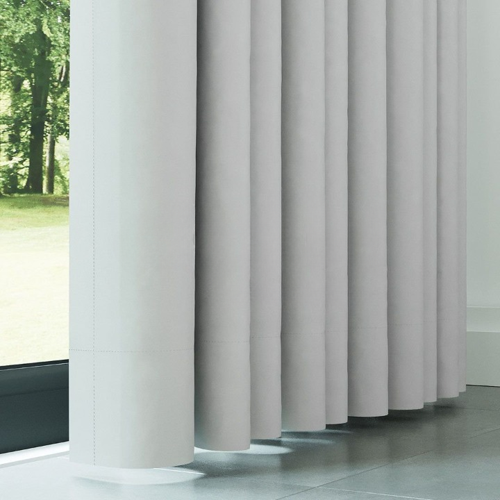White Thermal Insulated Blackout Curtains