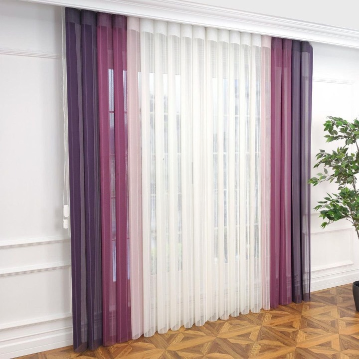 Bordeaux Vertical Sheer Blind