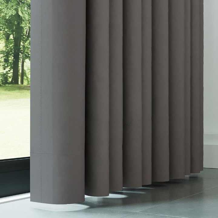 Dark Stone Thermal Insulated Blackout Curtains