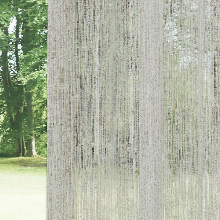 Cream Bark Textured Sheer Curtain