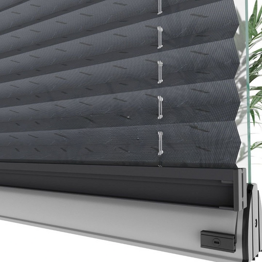 16 MM Blackout Anthracite Pleated Blind