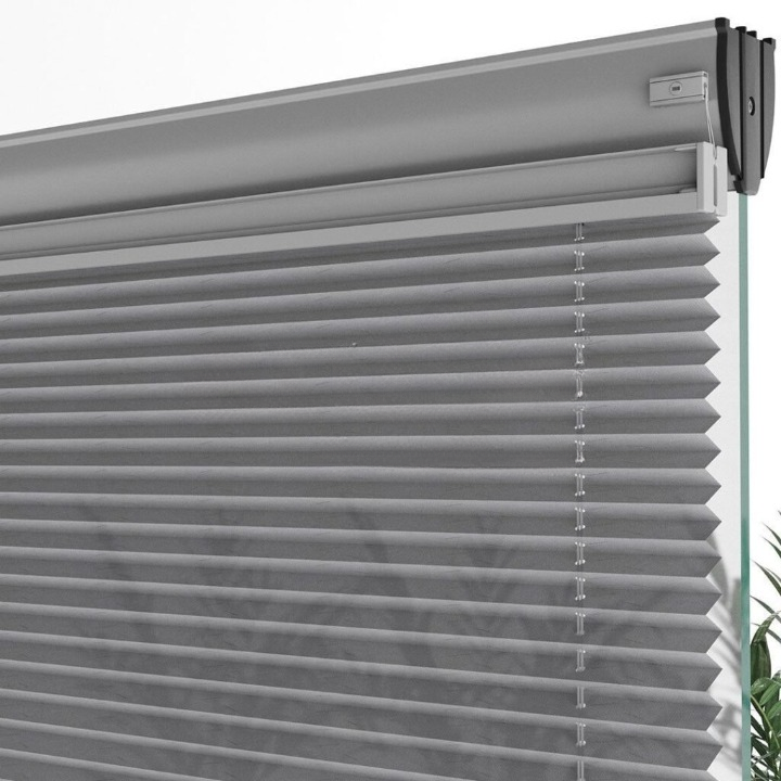 16 MM Grey Patterned Pleated Blind