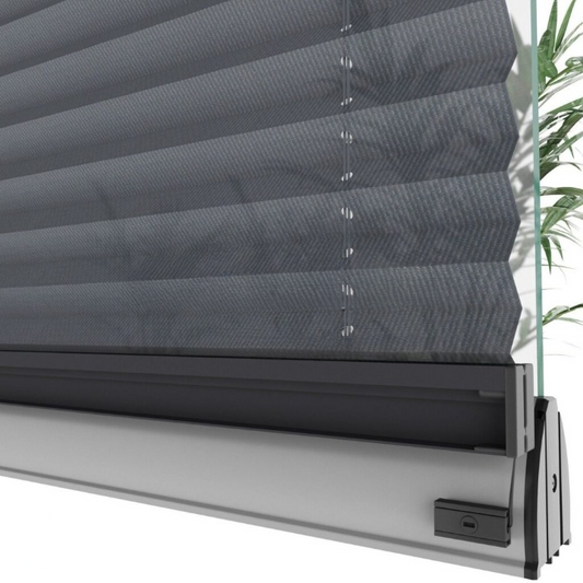 16 MM Anthracite Patterned Pleated Blind