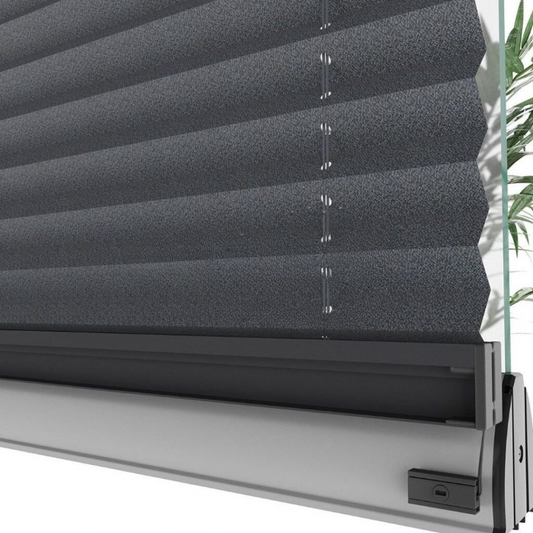 16 MM Anthracite New Patterned Pleated Blind