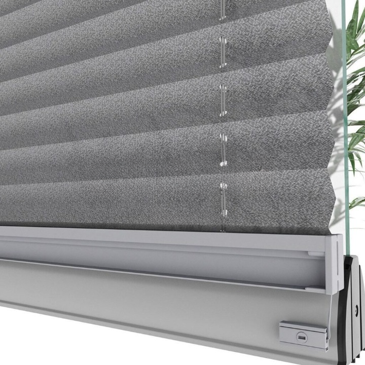 16 MM Grey New Patterned Pleated Blind