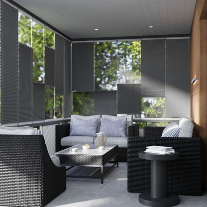 16 MM Touch Series Anthracite Pleated Blind