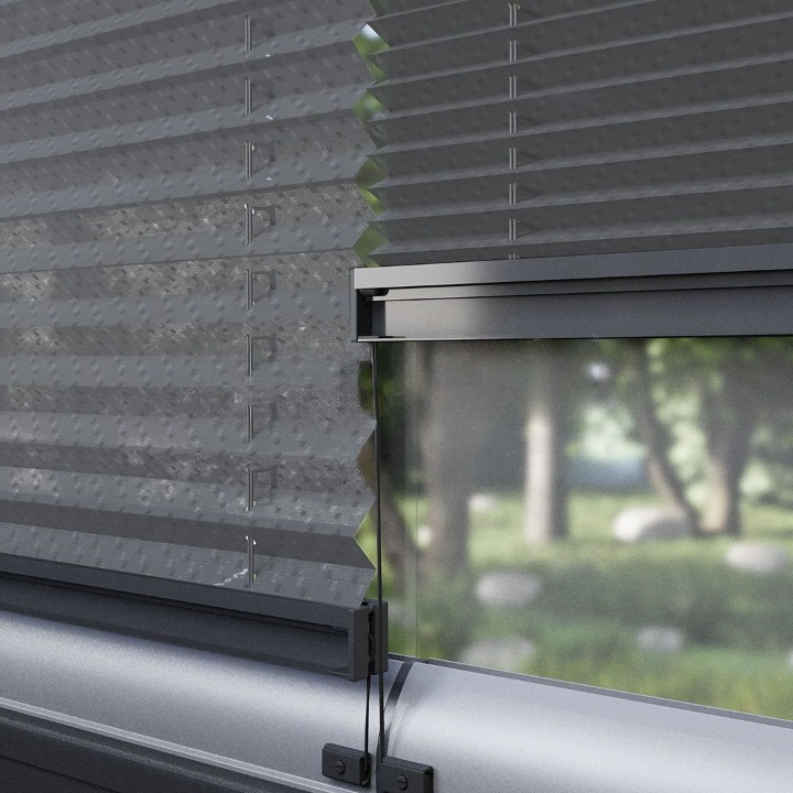 16 MM Touch Series Anthracite Pleated Blind