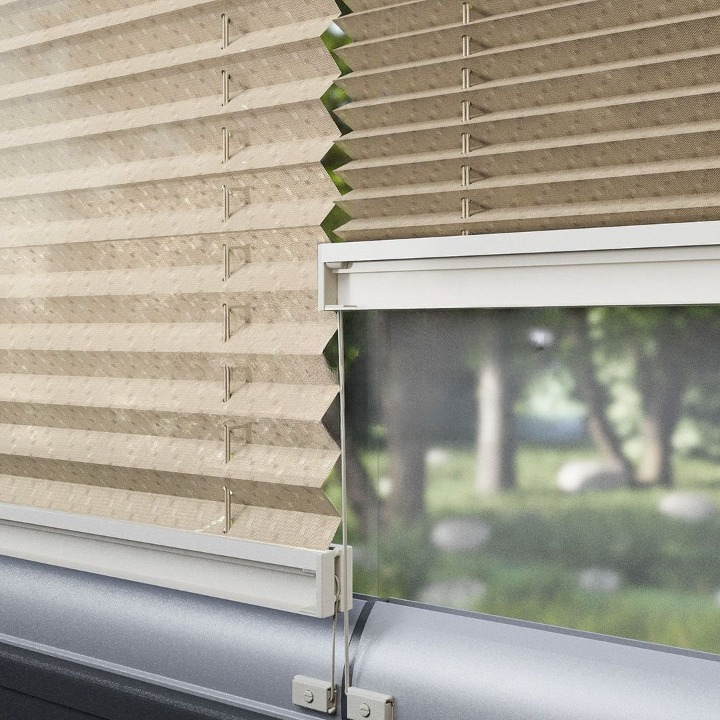 16 MM Touch Series Begie Pleated Blind