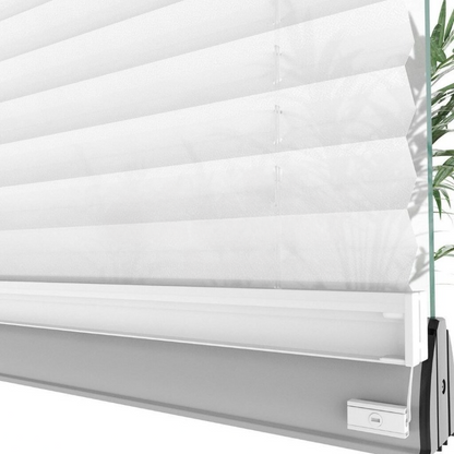 16 MM Diamond Series White Pleated Blind