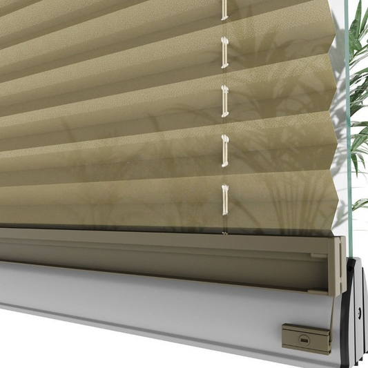 16 MM Diamond Series Bronze Pleated Blind