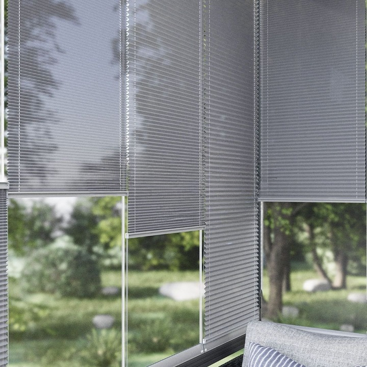 16 MM Diamond Series Grey Pleated Blind