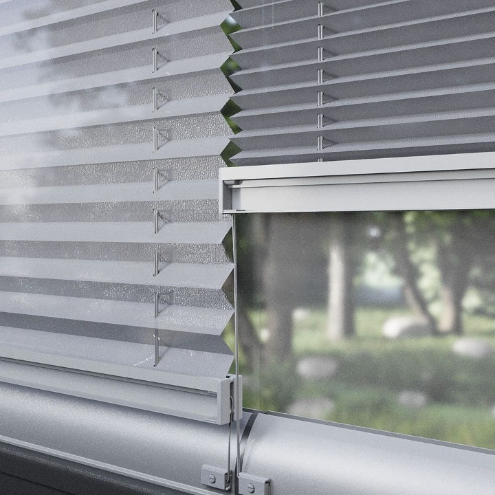 16 MM Diamond Series Grey Pleated Blind