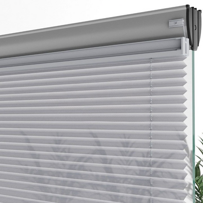 16 MM Diamond Series Grey Pleated Blind