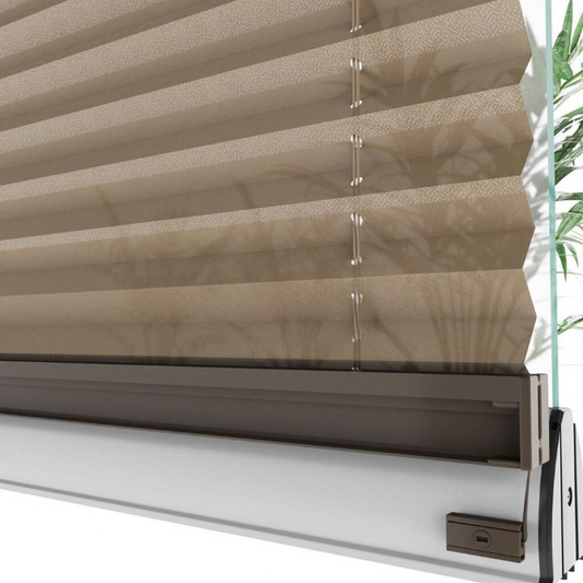 16 MM Diamond Series Brown Pleated Blind