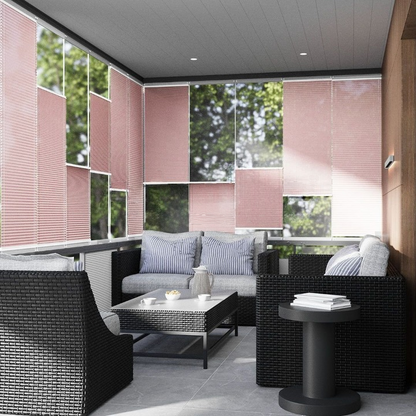 16 MM Diamond Series Pink Pleated Blind