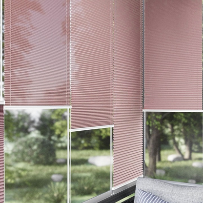 16 MM Diamond Series Pink Pleated Blind