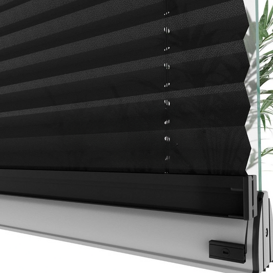16 MM Diamond Series Black Pleated Blind