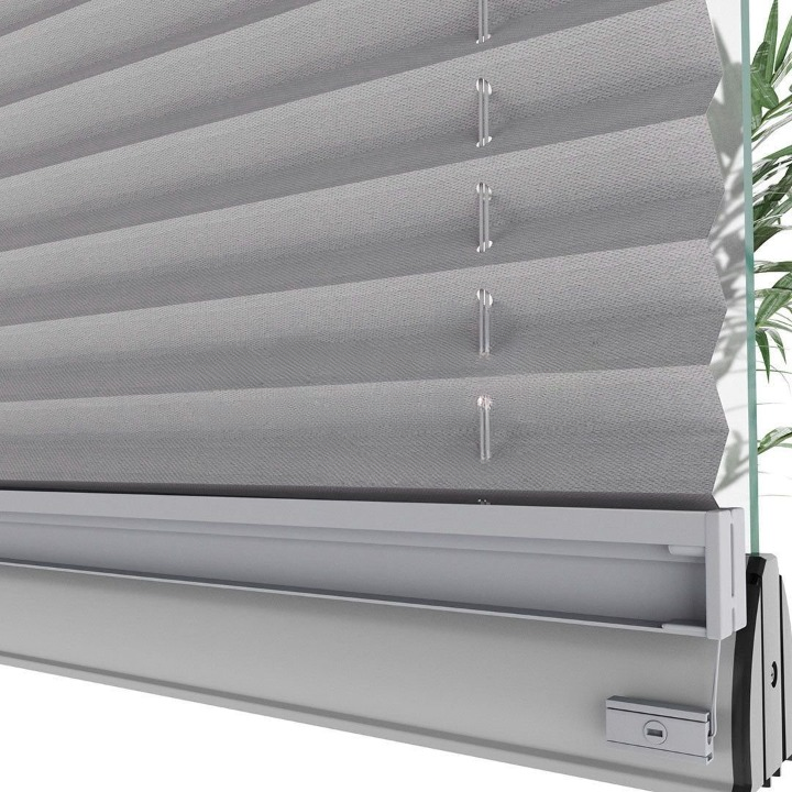 16 MM Grey Dimout Pleated Blind