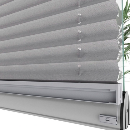 16 MM Grey Dimout Pleated Blind