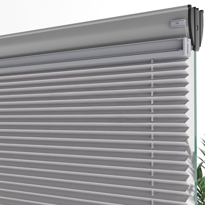 16 MM Grey Dimout Pleated Blind