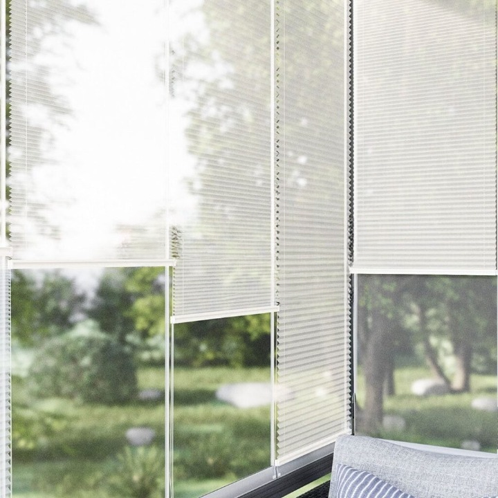 16 MM Ecru Sheer Pleated Blind