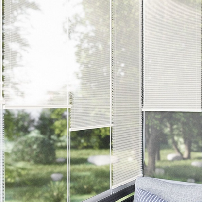16 MM Ecru Sheer Pleated Blind