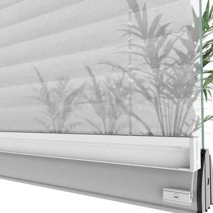 16 MM Grey Sheer Pleated Blind