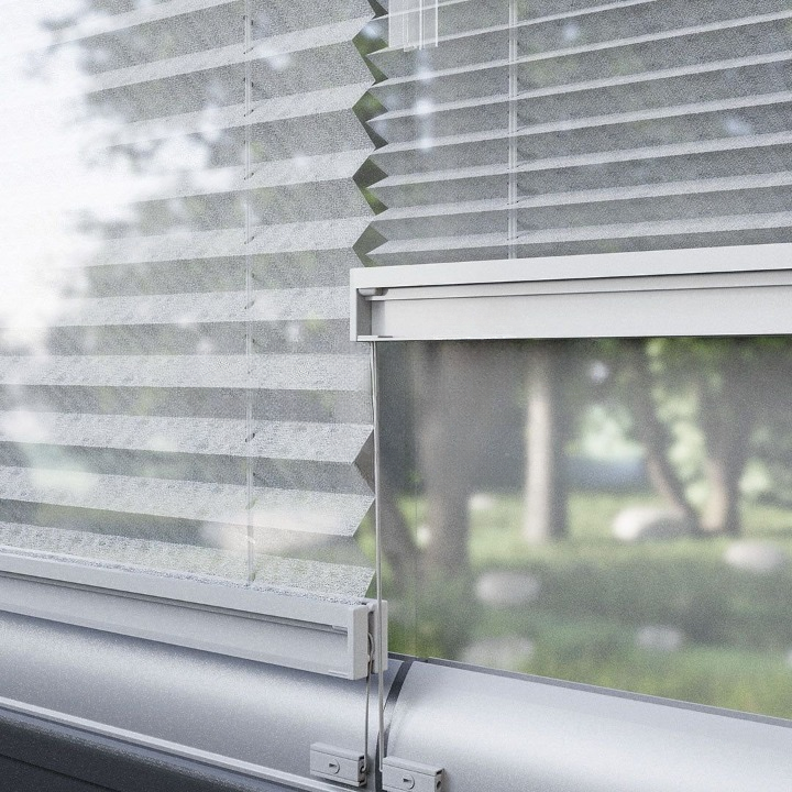 16 MM Grey Sheer Pleated Blind