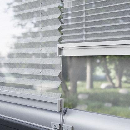 16 MM Grey Sheer Pleated Blind