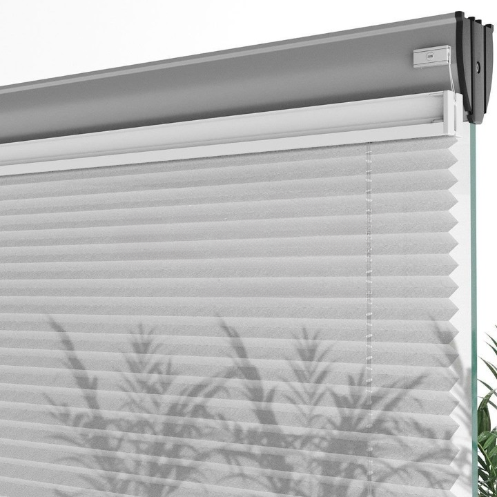 16 MM Grey Sheer Pleated Blind