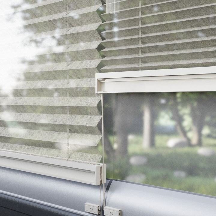 16 MM Cream Sheer Pleated Blind