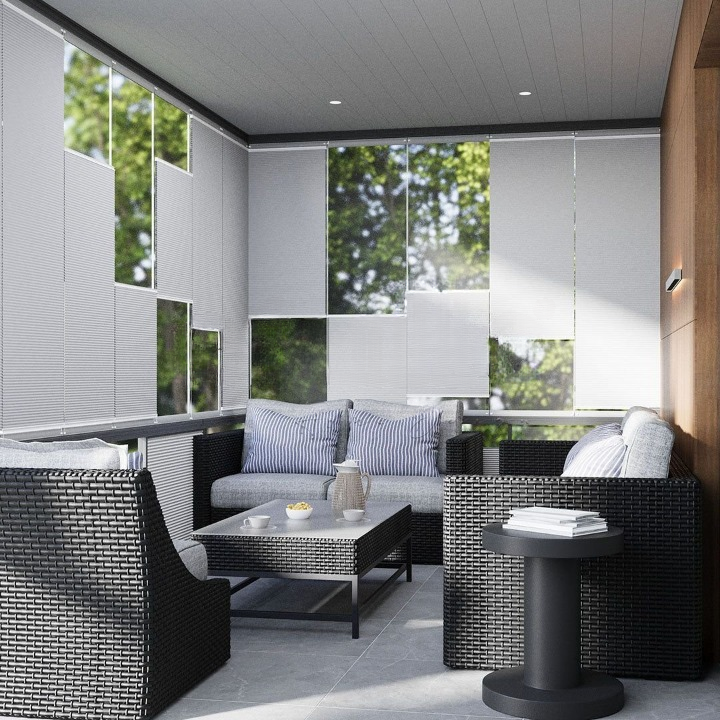 20 MM Honeycomb Light Grey Pleated Blind