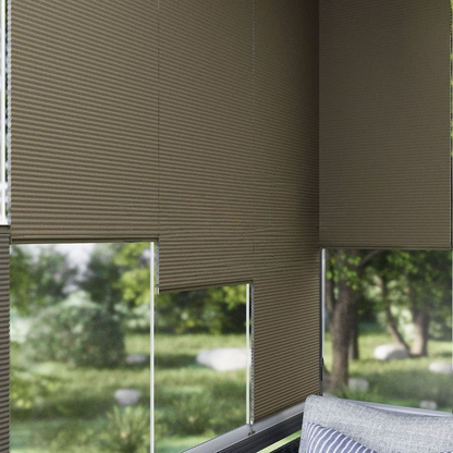 20 MM Honeycomb Brown Pleated Blind