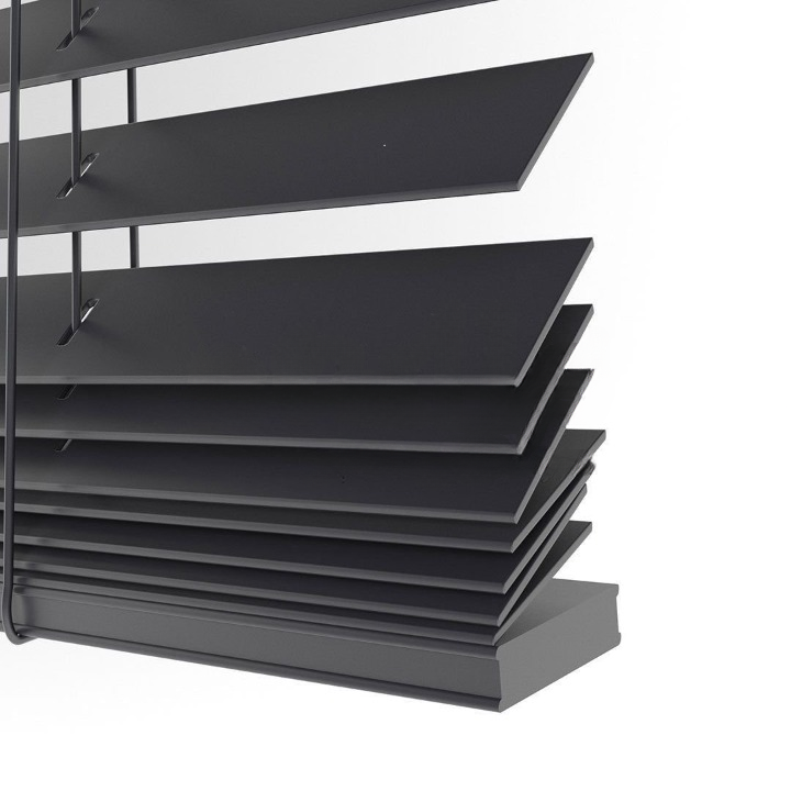 25mm Anthracite Basswood Blinds