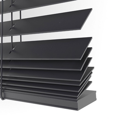 25mm Anthracite Basswood Blinds