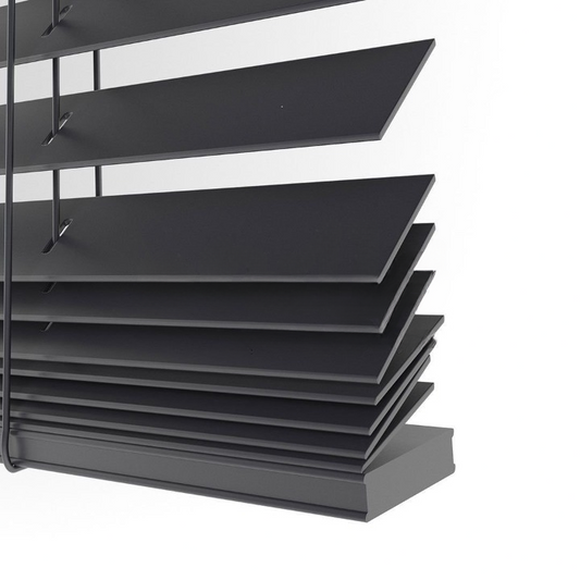 25mm Anthracite Basswood Blinds