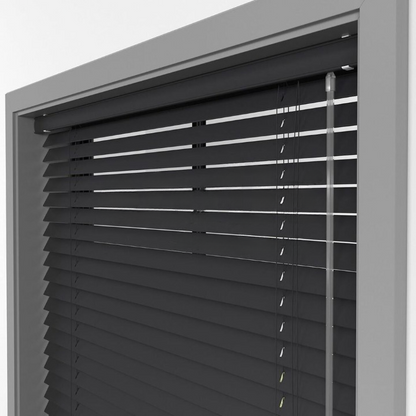 25mm Anthracite Basswood Blinds