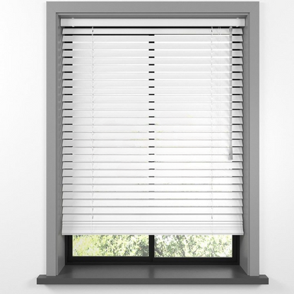 25mm White Basswood Blinds