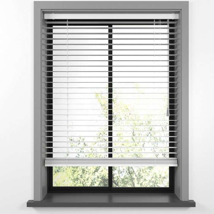 25mm White Basswood Blinds