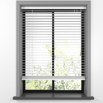 25mm White Basswood Blinds