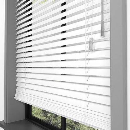 25mm White Basswood Blinds