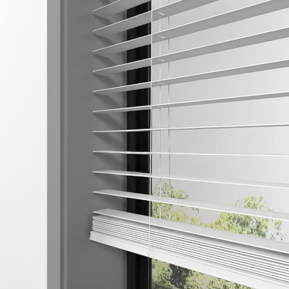 25mm White Basswood Blinds