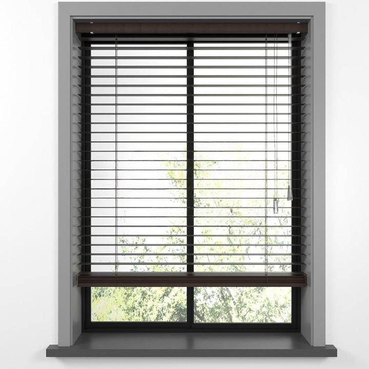 25mm Walnut Basswood Blinds
