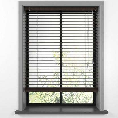 25mm Walnut Basswood Blinds
